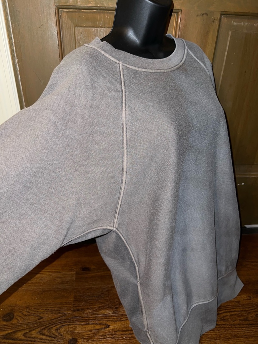 FP Movement Gray Better Days One of a Kind Oversized Pullover Sweatshirt Size M - Picture 6 of 13